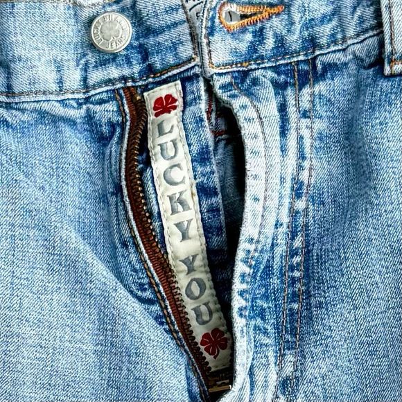 Vintage 90’s Y2K Lucky Brand Jeans Dungarees Bootcut  Style Size 32 - Picture 4 of 9